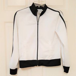 BETTY BLUE POLYESTER FRONT ZIP JACKET